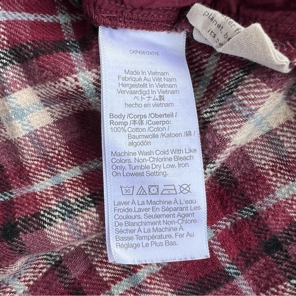 Madewell Flannel Sunday Shirt in Mahaska Plaid With pockets Women's Size XS - Picture 8 of 8